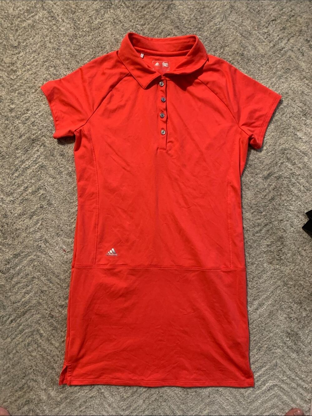 adidas Pink Short-Sleeve Golf Dress